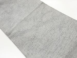 丸に抽象華紋模様織出し名古屋帯